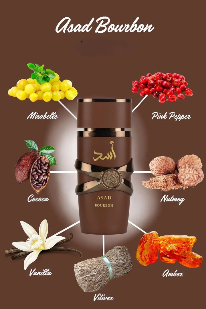 Lattafa Asad Bourbon Perfume 100ml EDP l Unisex Fragrance