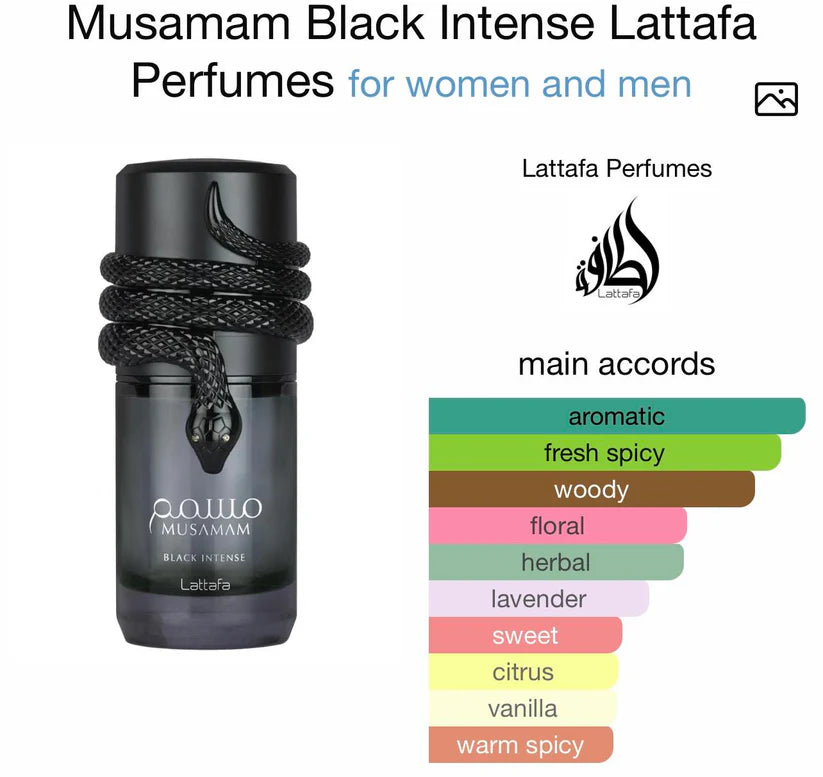Lattafa Musamam Black Intense Perfume 100ml